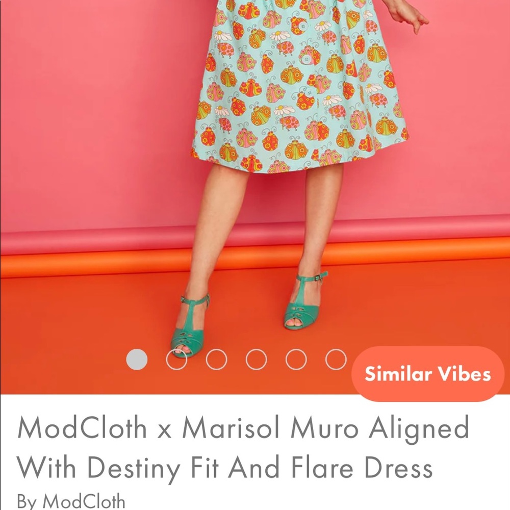 BNWT ModCloth X Marisol Muro Fit and Flare Dress! - Picture 2 of 5